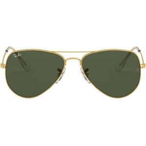 Ray Ban Small shrunken aviators 52 mm gold frames with crystal green len…